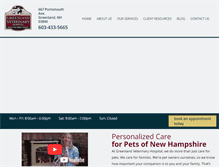 Tablet Screenshot of greenlandvet.com